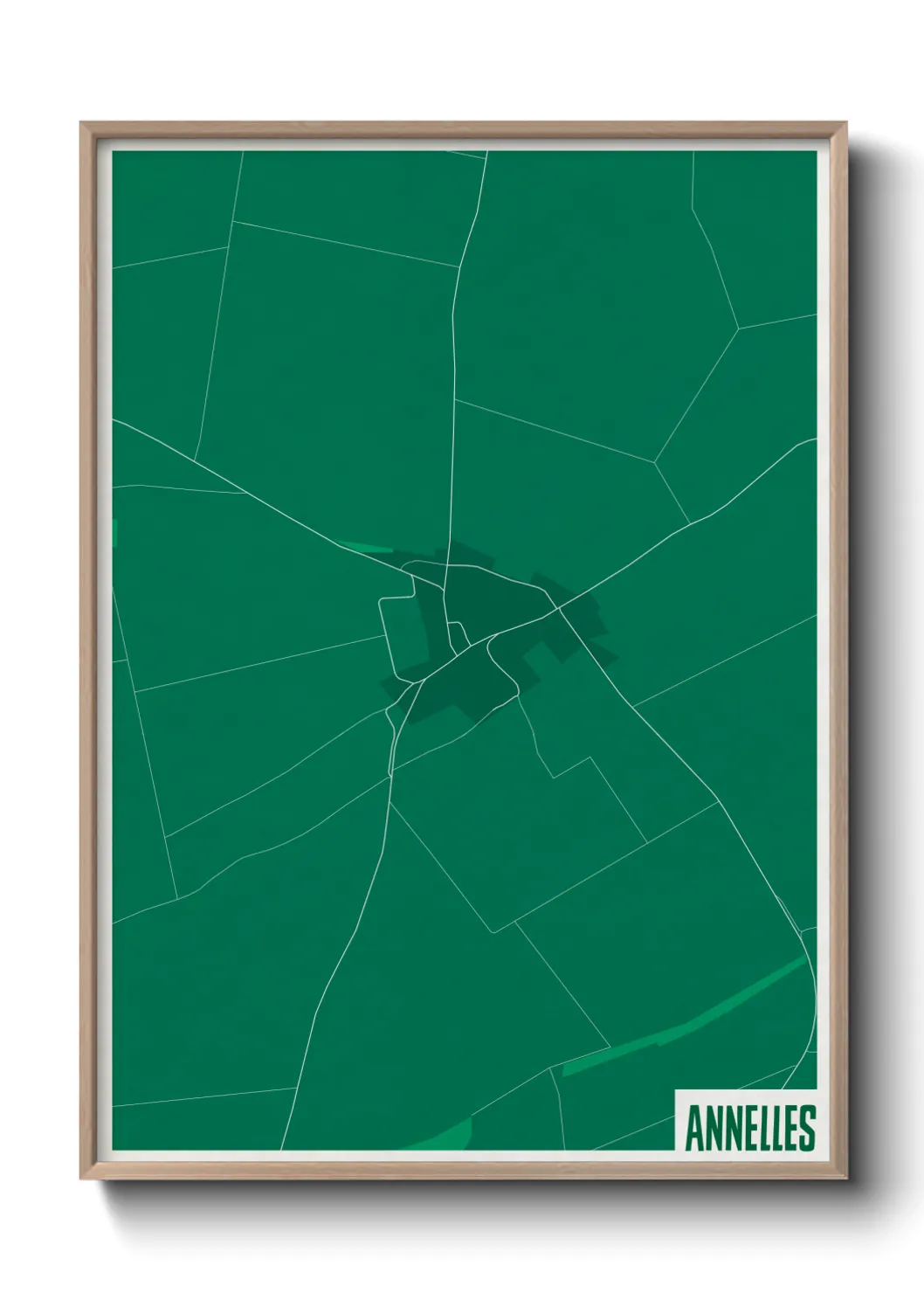 Une affiche de carte sur Annelles