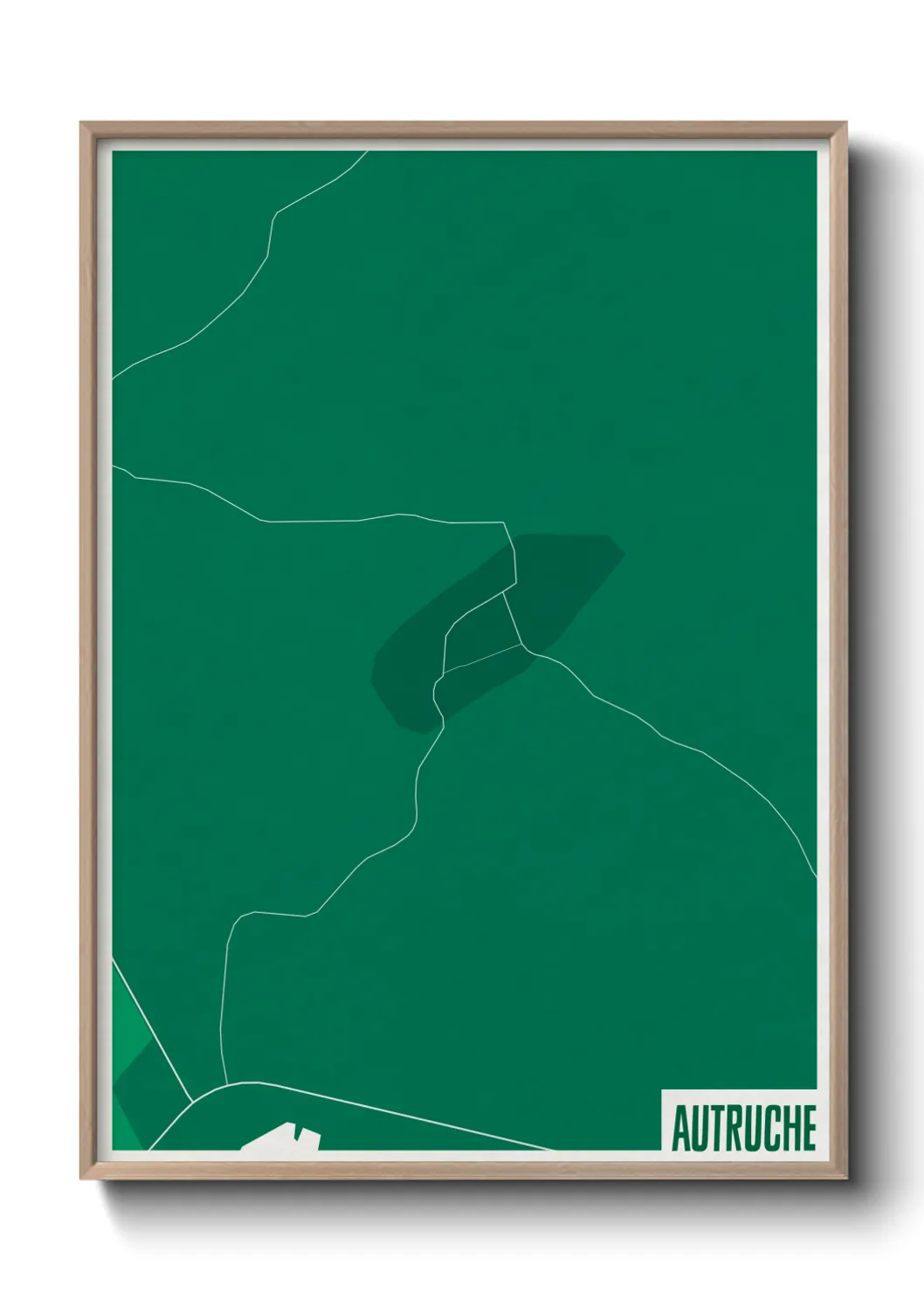 Une affiche de carte sur Autruche