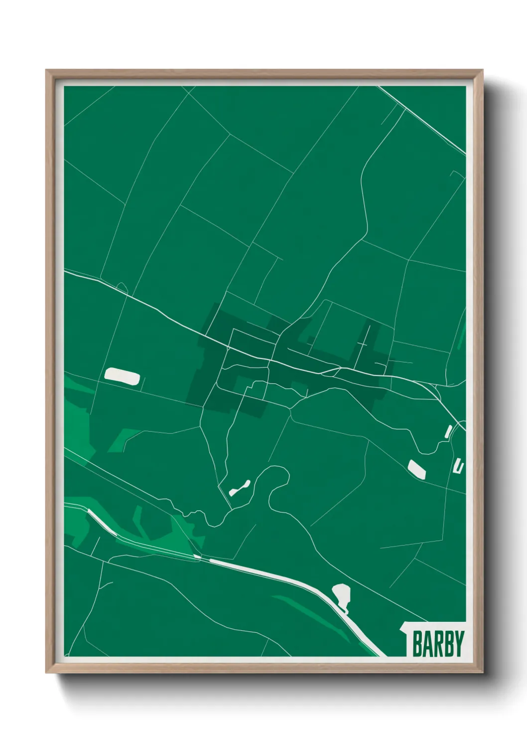 Une affiche de carte sur Barby