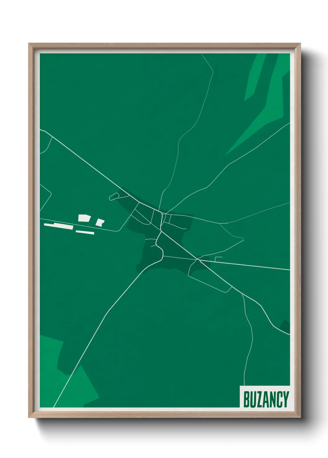 Une affiche de carte sur Buzancy