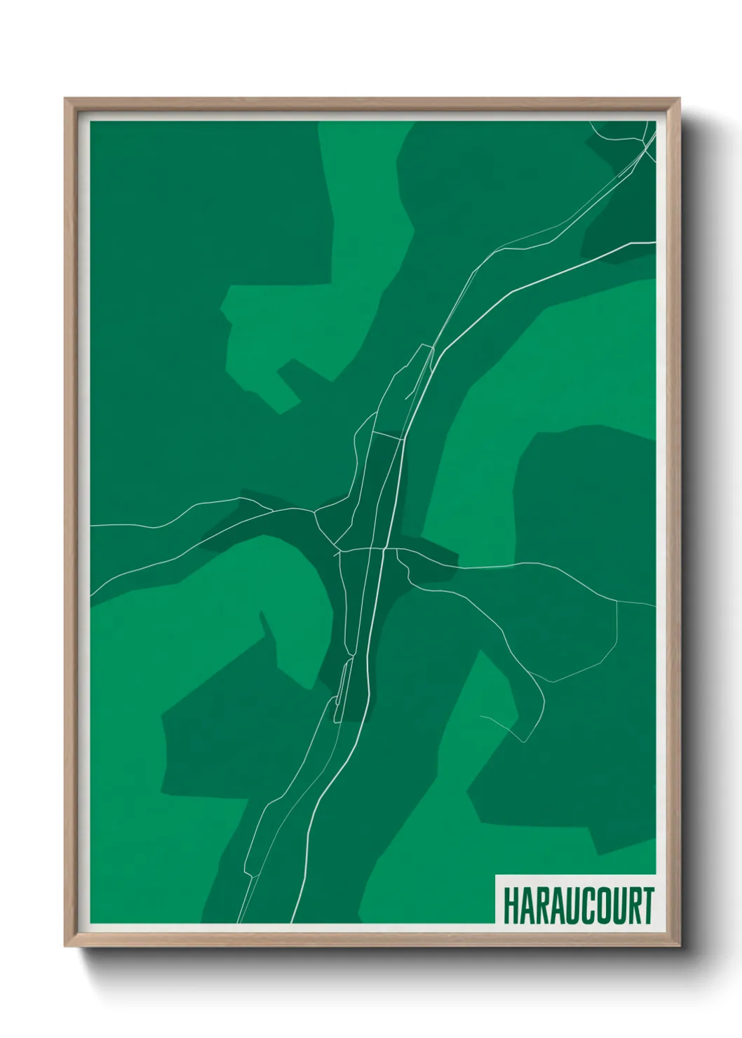 Une affiche de carte sur Haraucourt