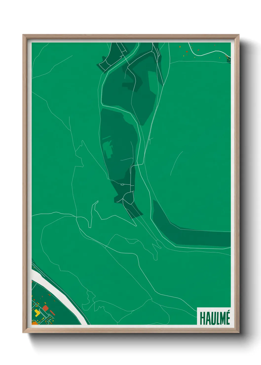 Une affiche de carte sur Haulmé