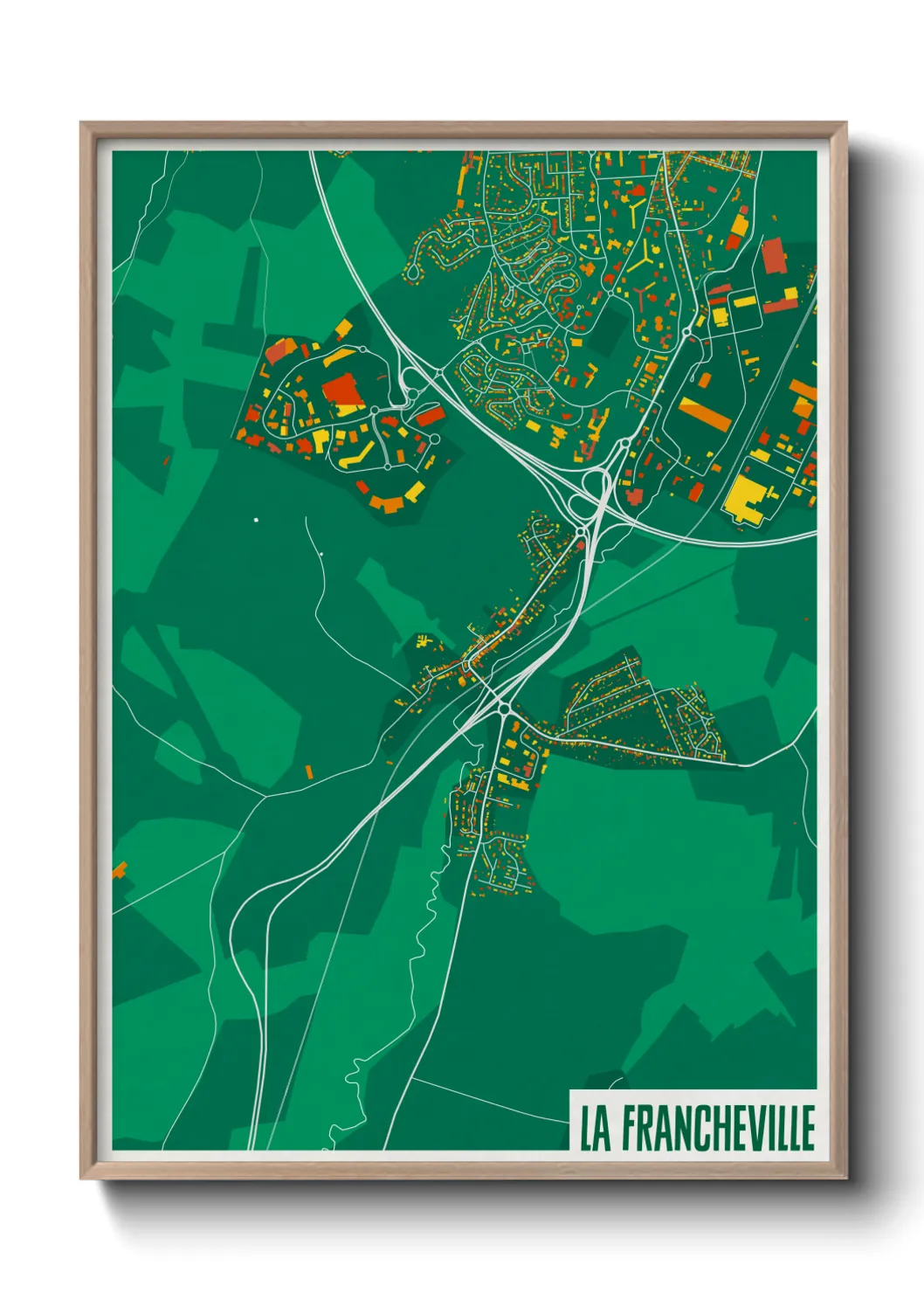 Un poster carteLa Francheville