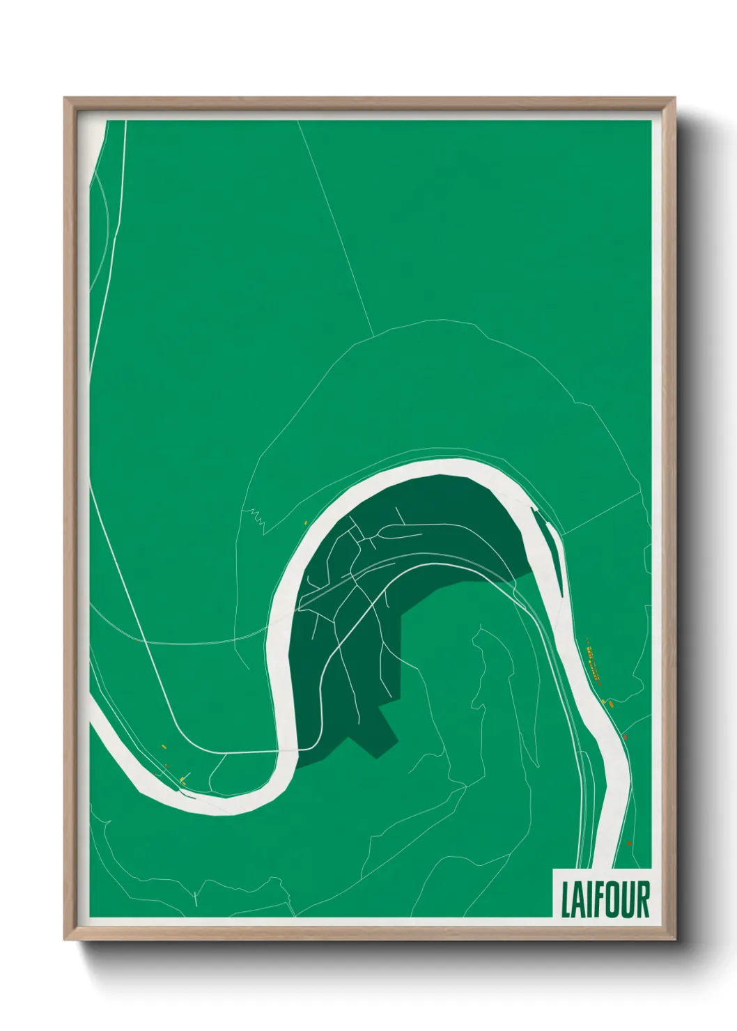 Une affiche de carte sur Laifour