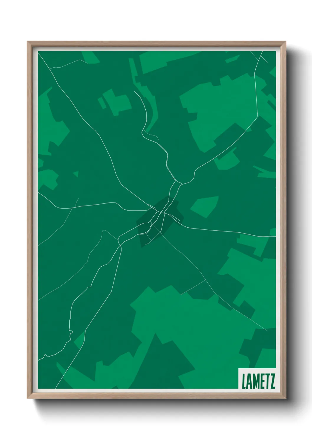 Une affiche de carte sur Lametz