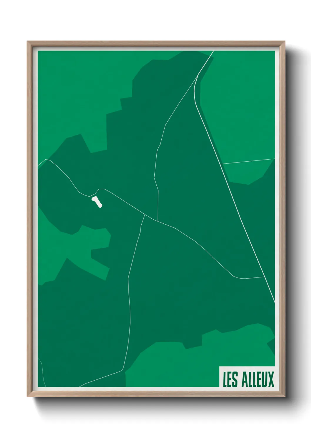 Un poster carteLes Alleux