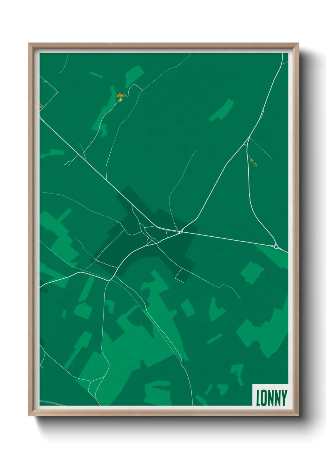 Une affiche de carte sur Lonny