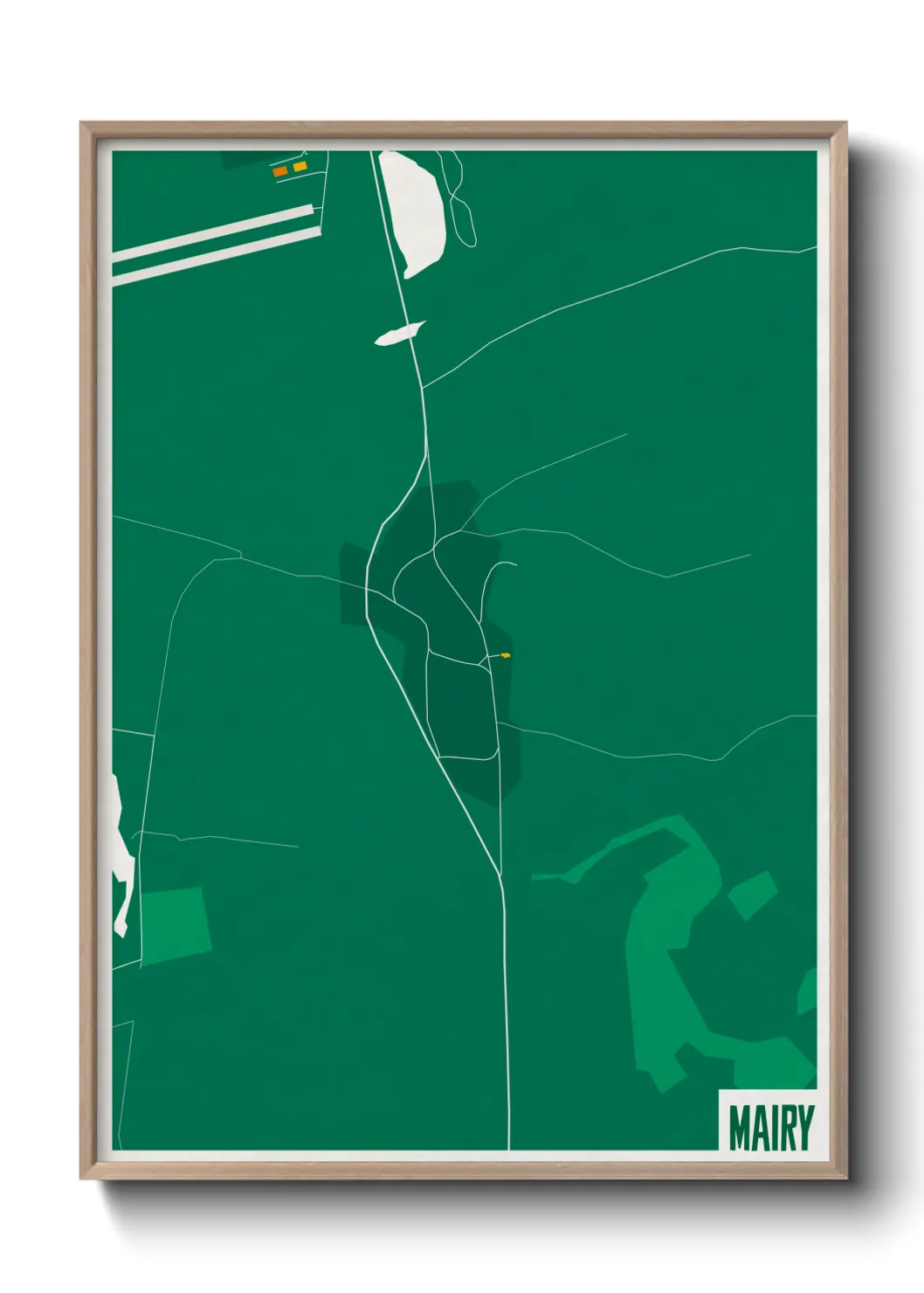 Une affiche de carte sur Mairy