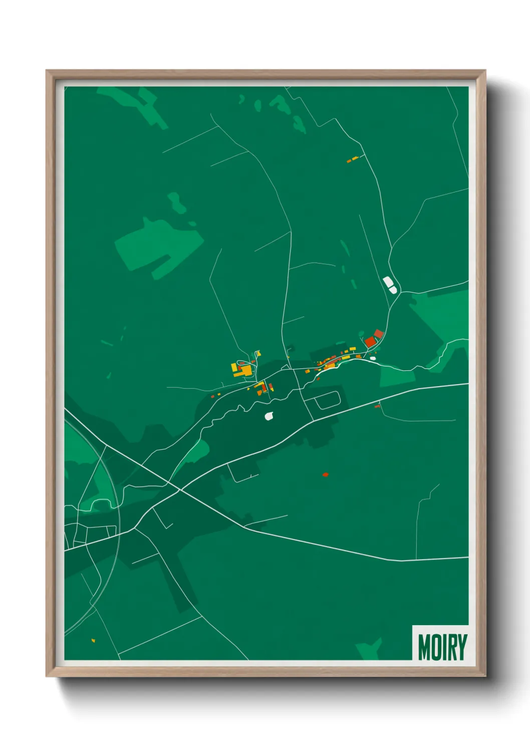 Une affiche de carte sur Moiry