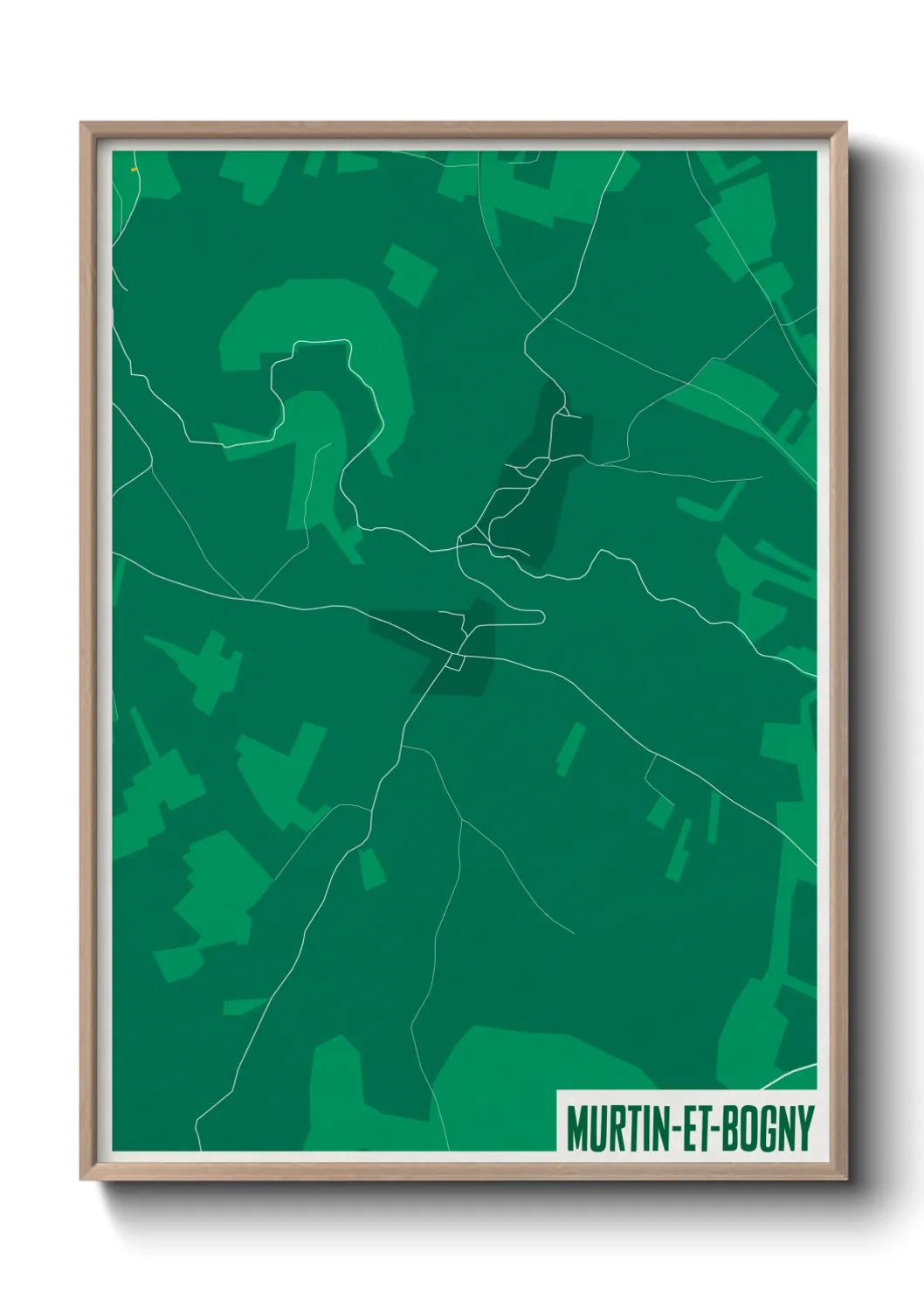 Une affiche de carte sur Murtin-et-Bogny
