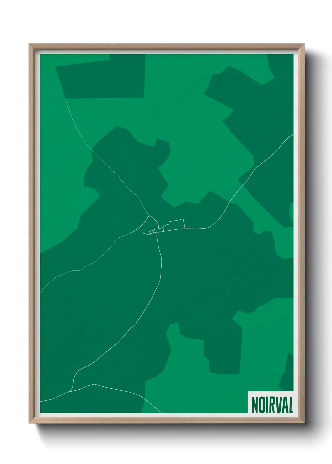 Une affiche de carte sur Noirval