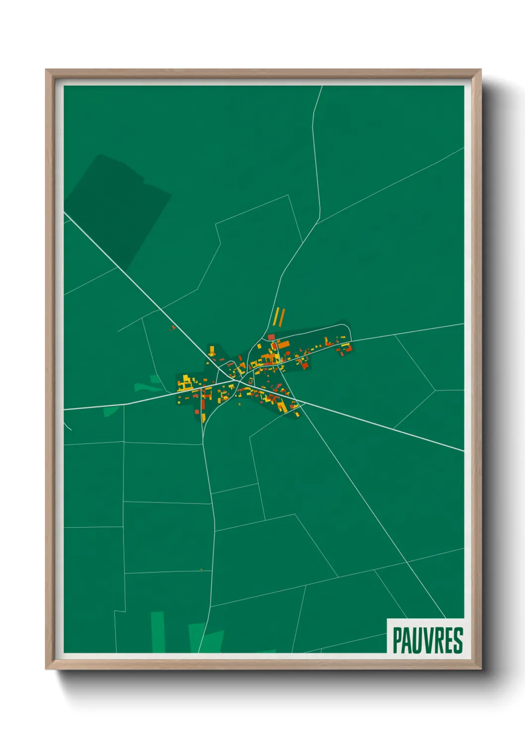 Une affiche de carte sur Pauvres