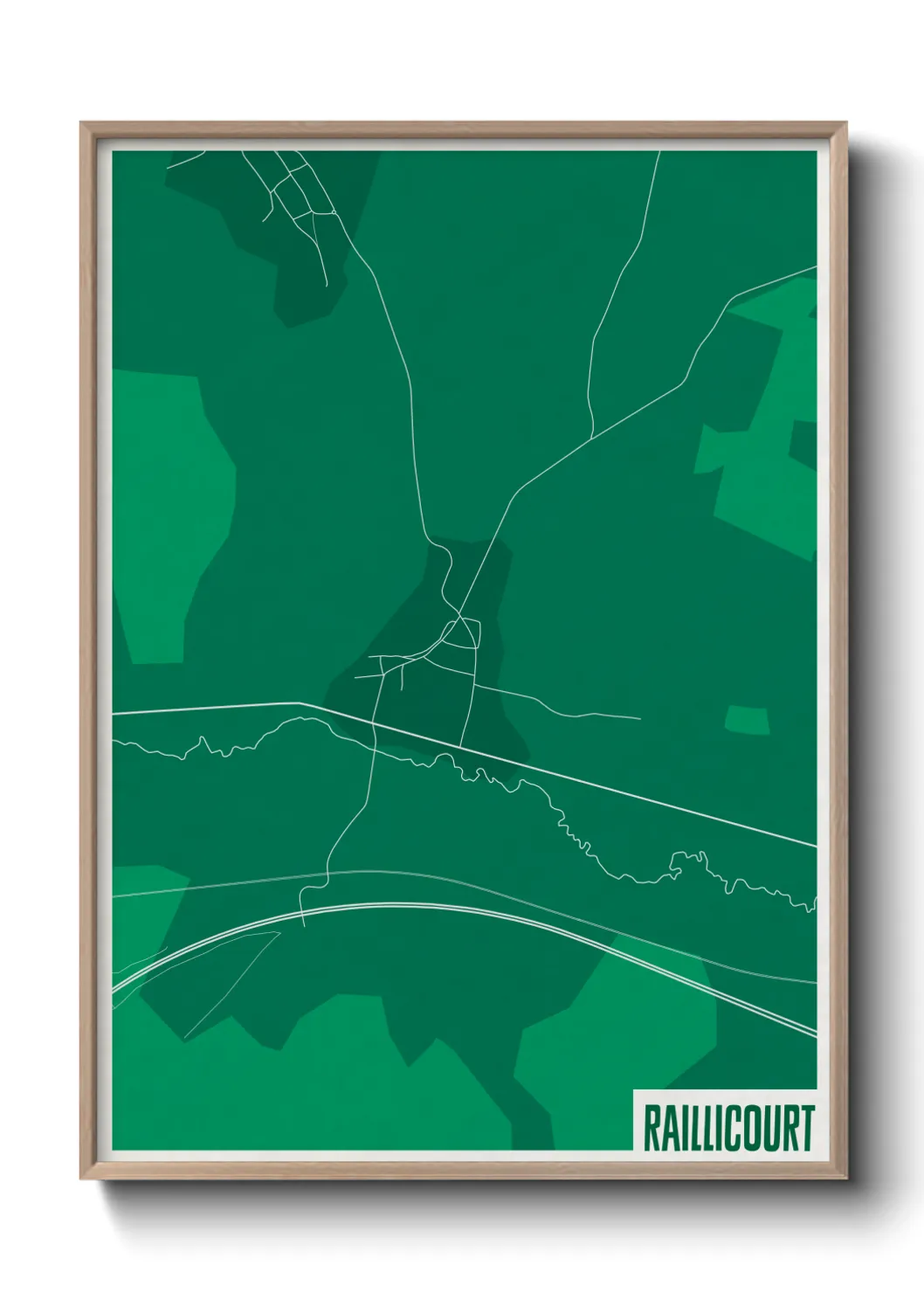 Une affiche de carte sur Raillicourt