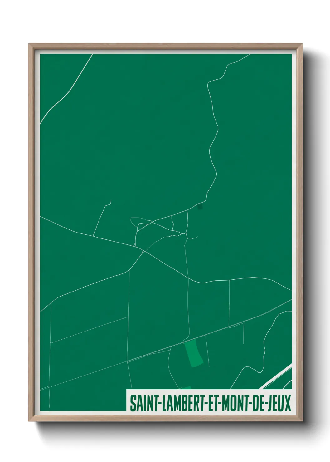 Une affiche de carte sur Saint-Lambert-et-Mont-de-Jeux