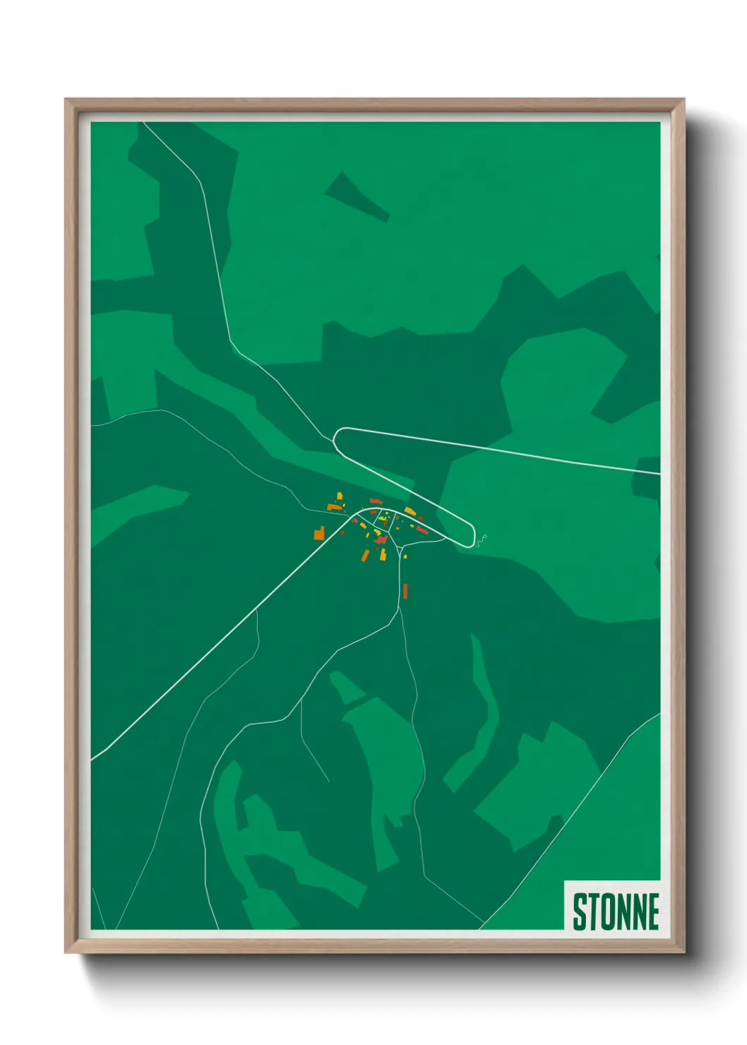 Une affiche de carte sur Stonne