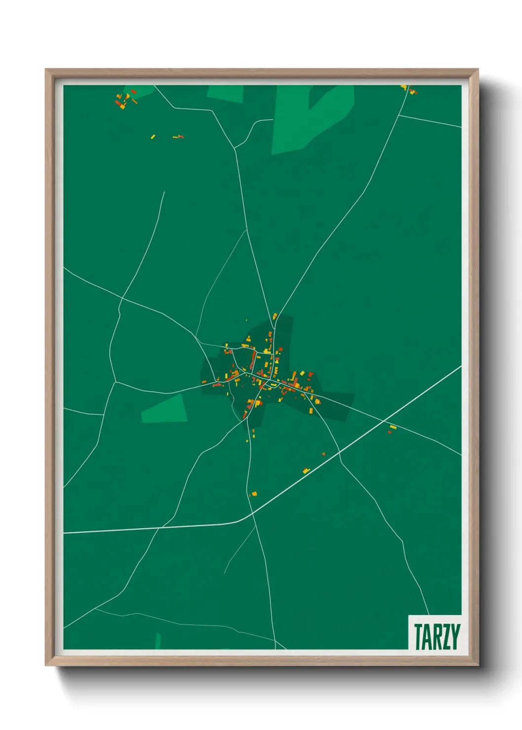 Une affiche de carte sur Tarzy