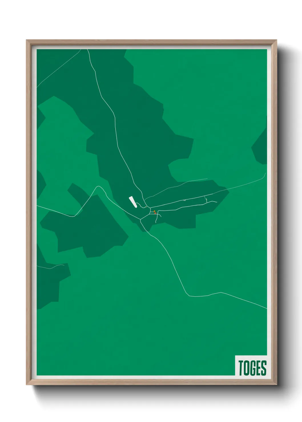 Une affiche de carte sur Toges