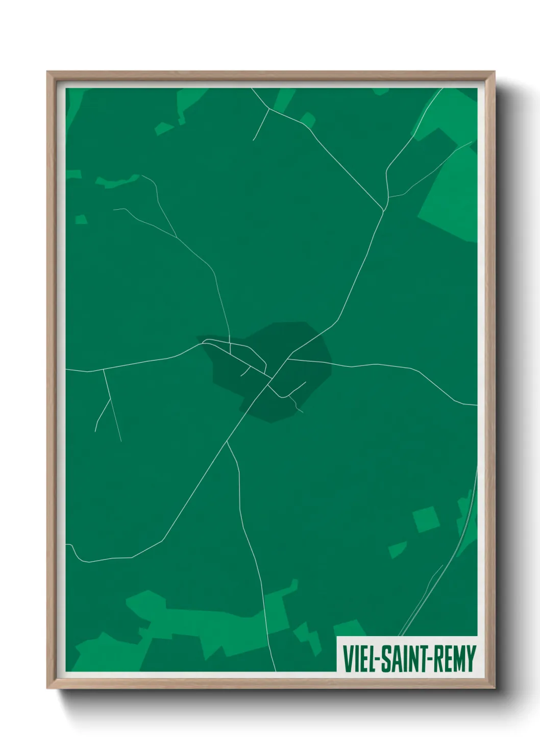 Une affiche de carte sur Viel-Saint-Remy