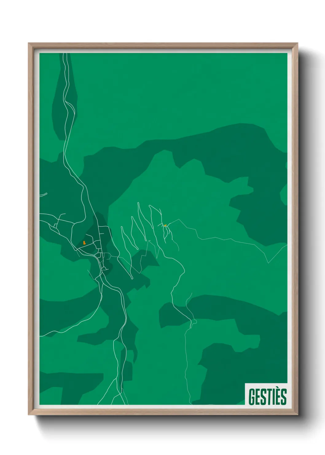 Une affiche de carte sur Gestiès