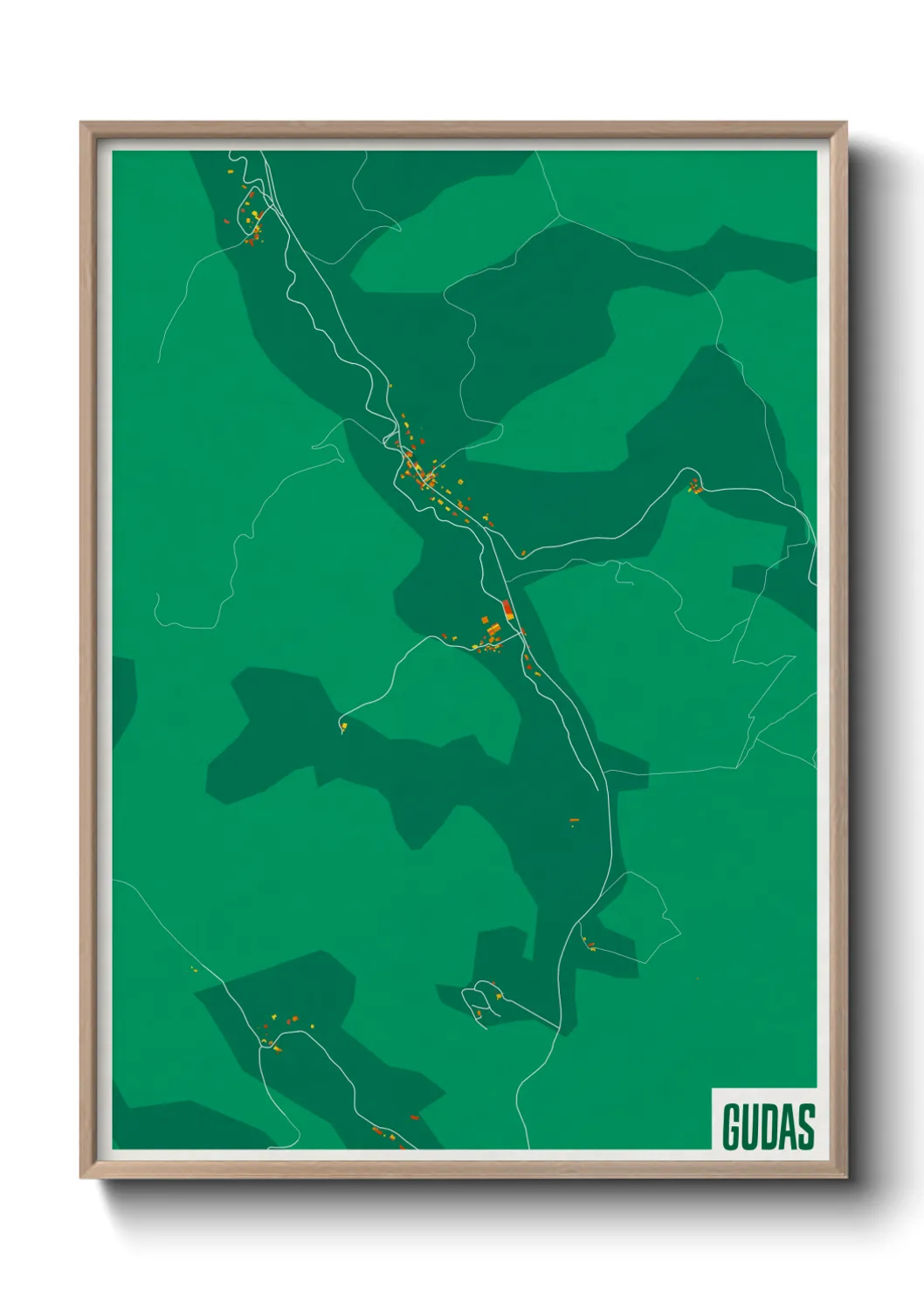 Une affiche de carte sur Gudas
