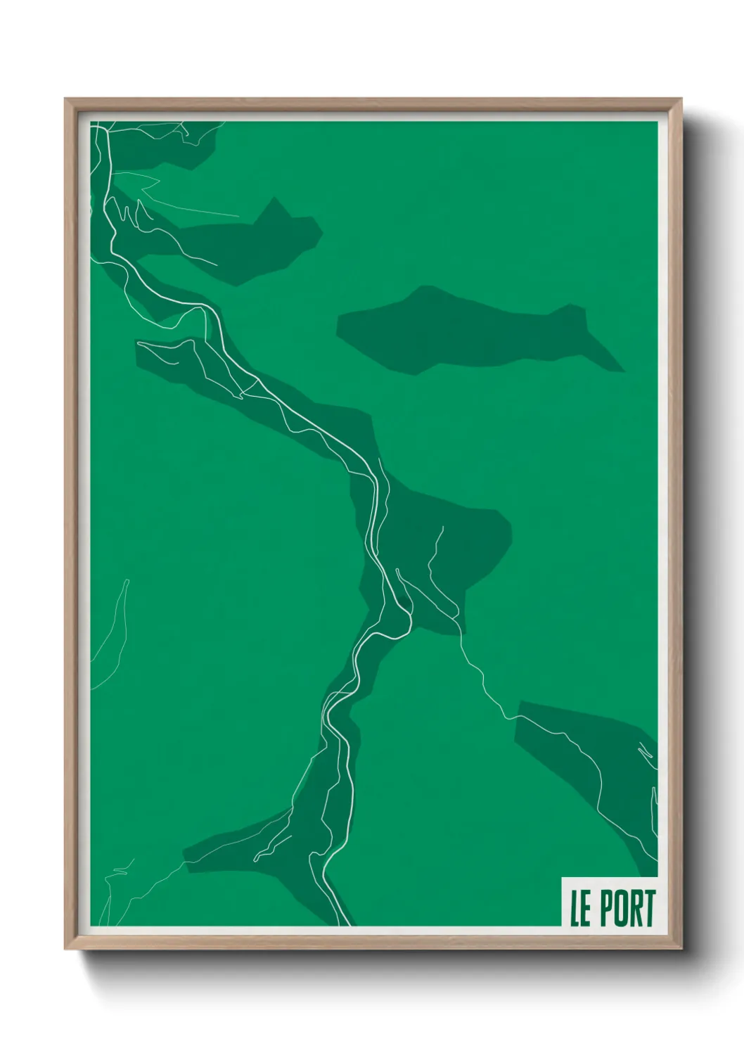 Une affiche de carte sur Le Port