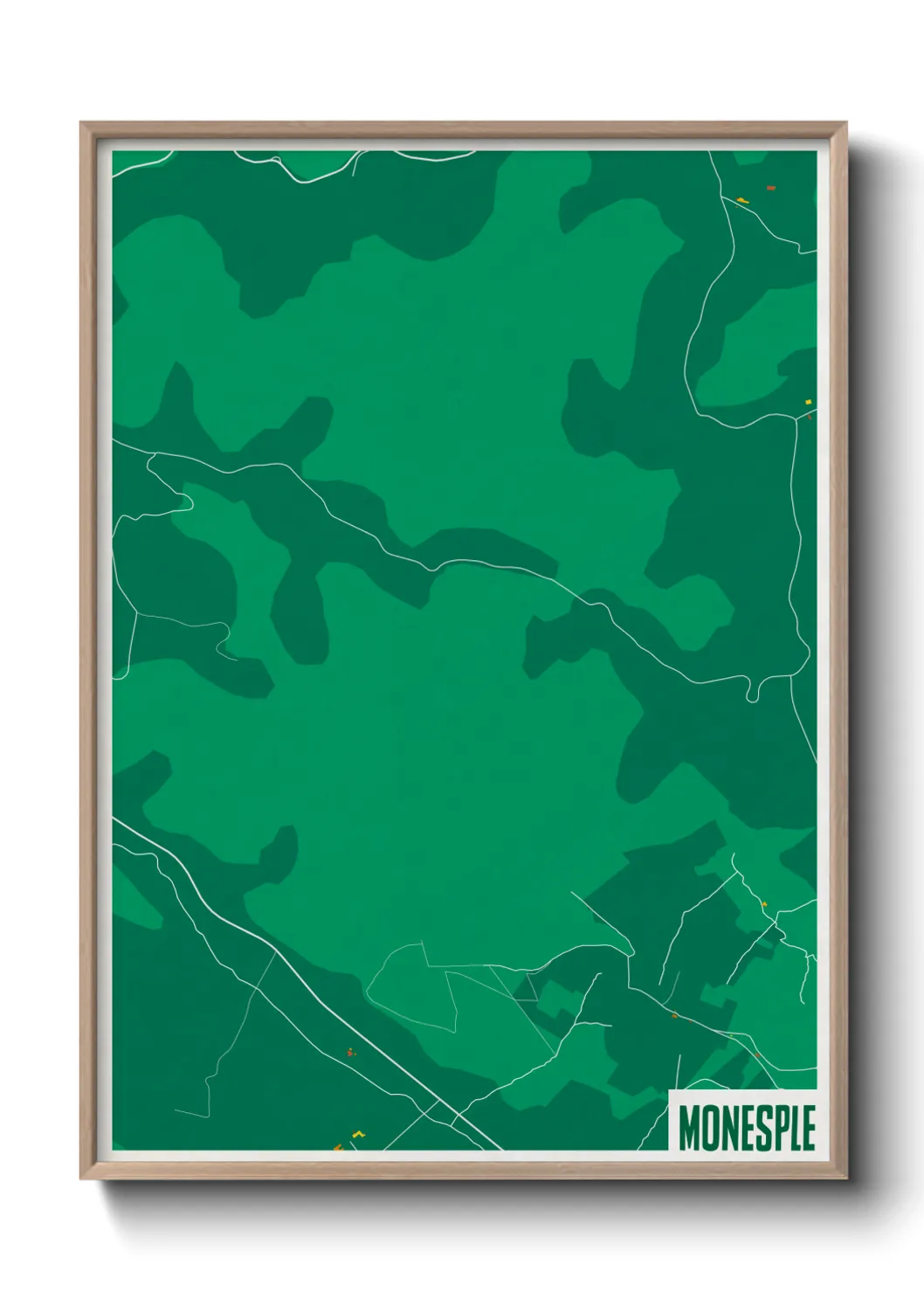 Une affiche de carte sur Monesple