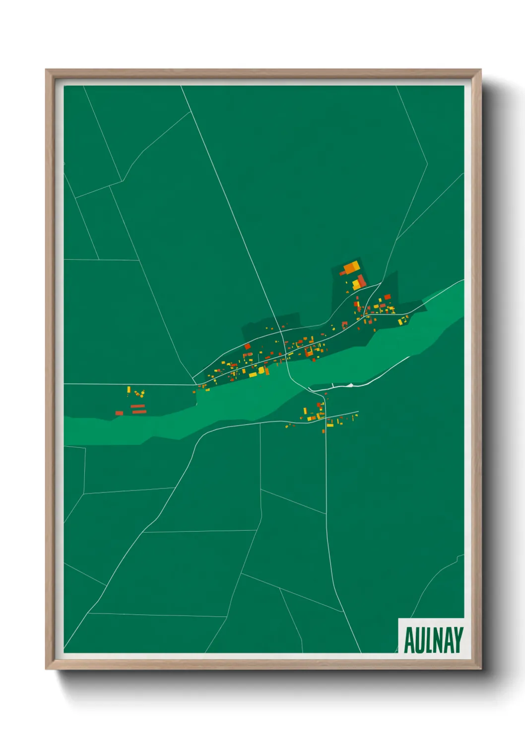 Une affiche de carte sur Aulnay