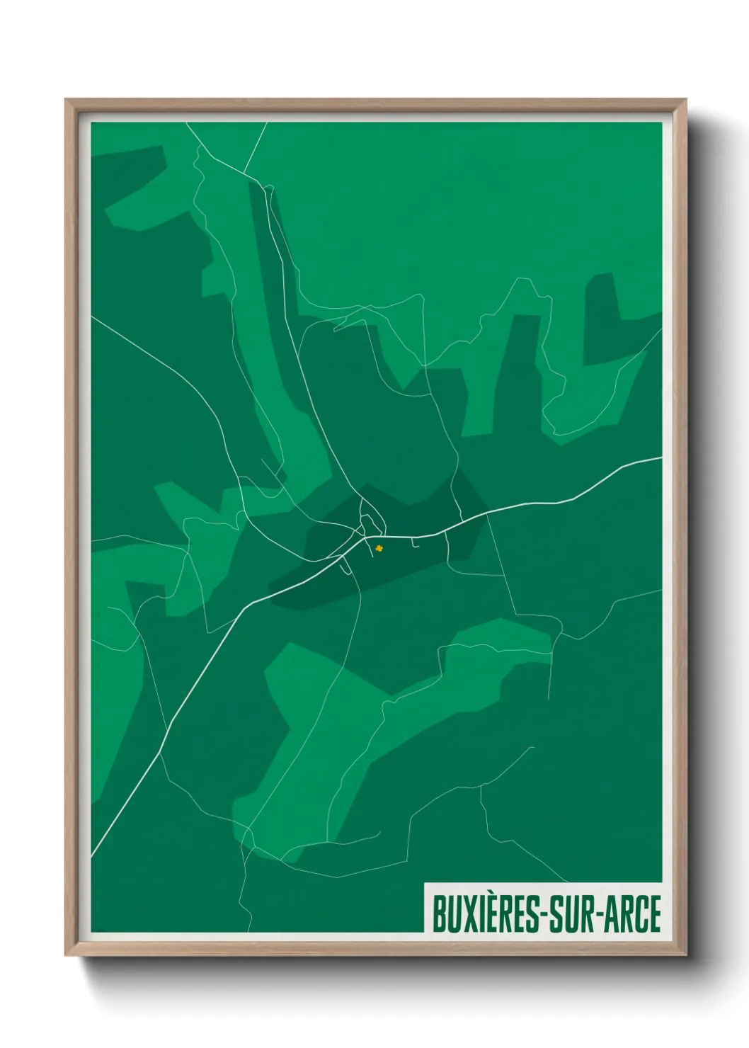 Un poster carteBuxières-sur-Arce