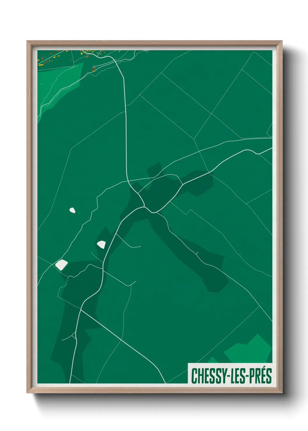 Un poster carteChessy-les-Prés