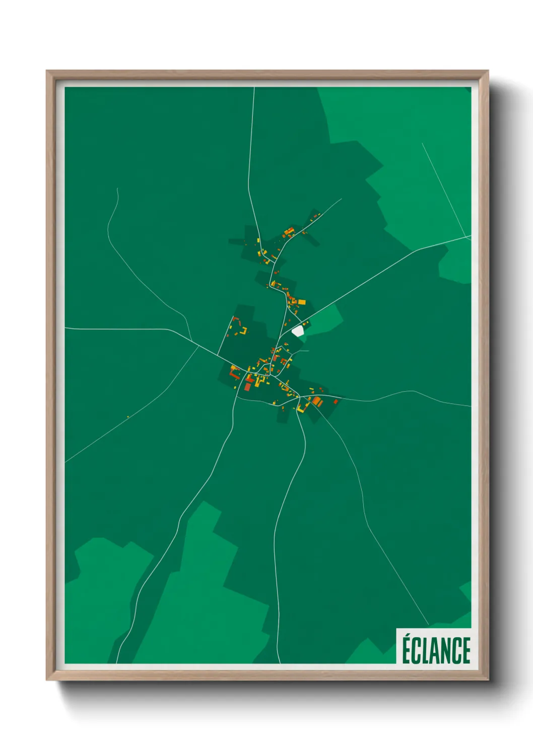 Une affiche de carte sur Éclance