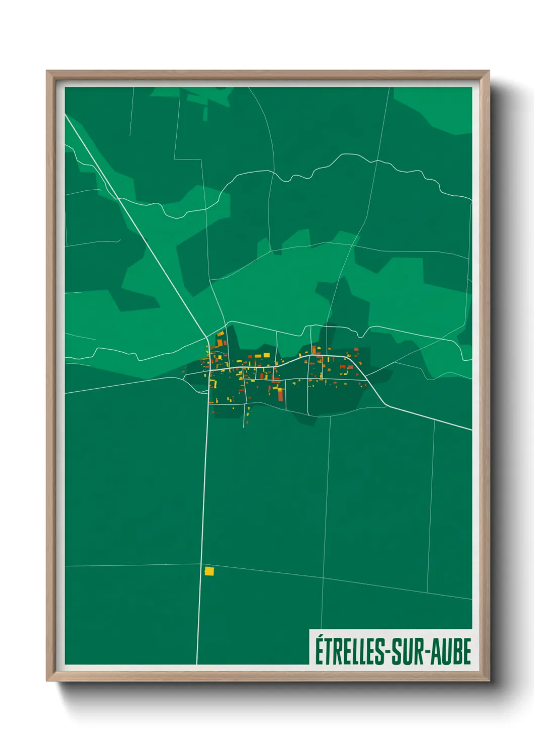 Un poster carteÉtrelles-sur-Aube