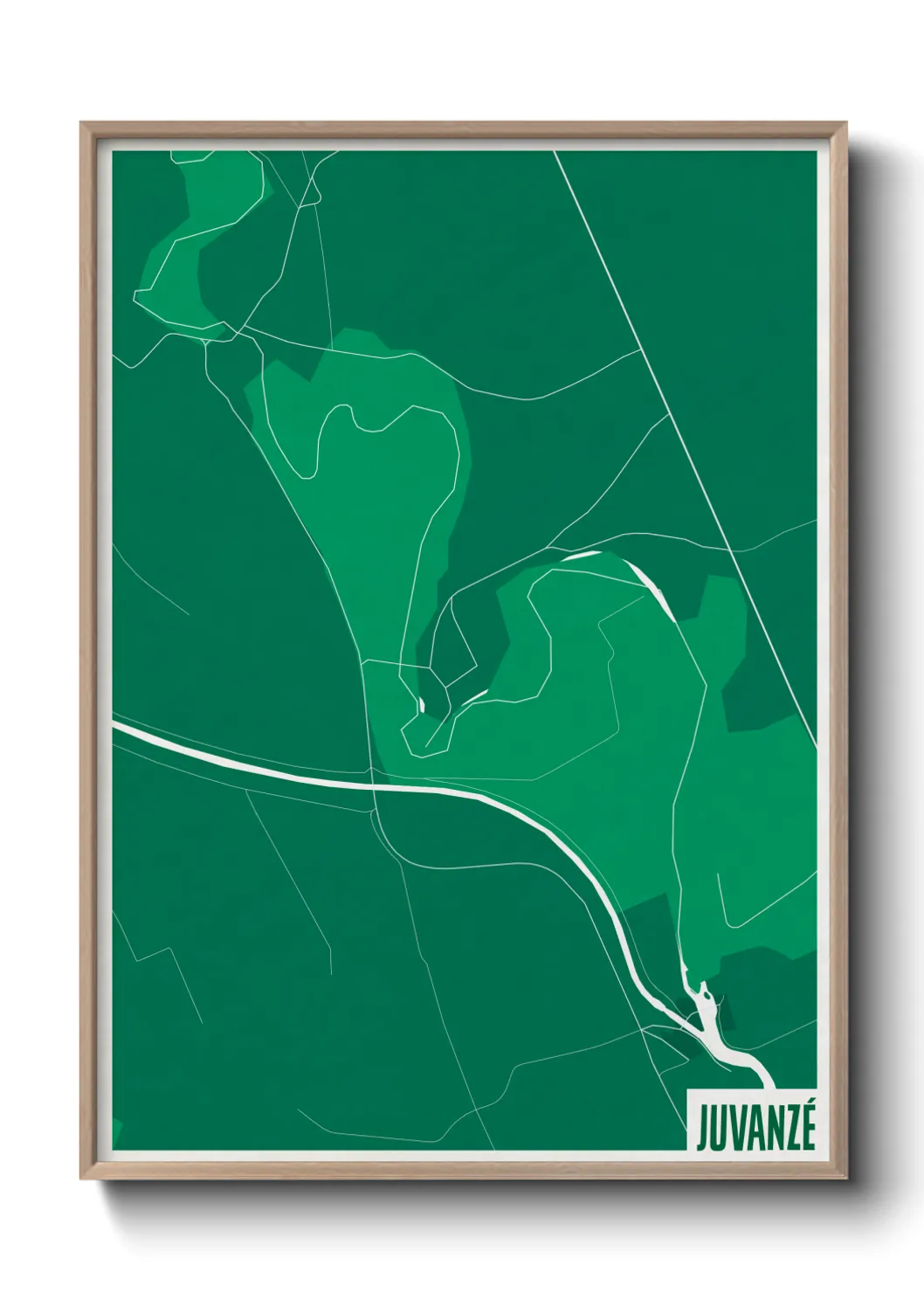 Une affiche de carte sur Juvanzé