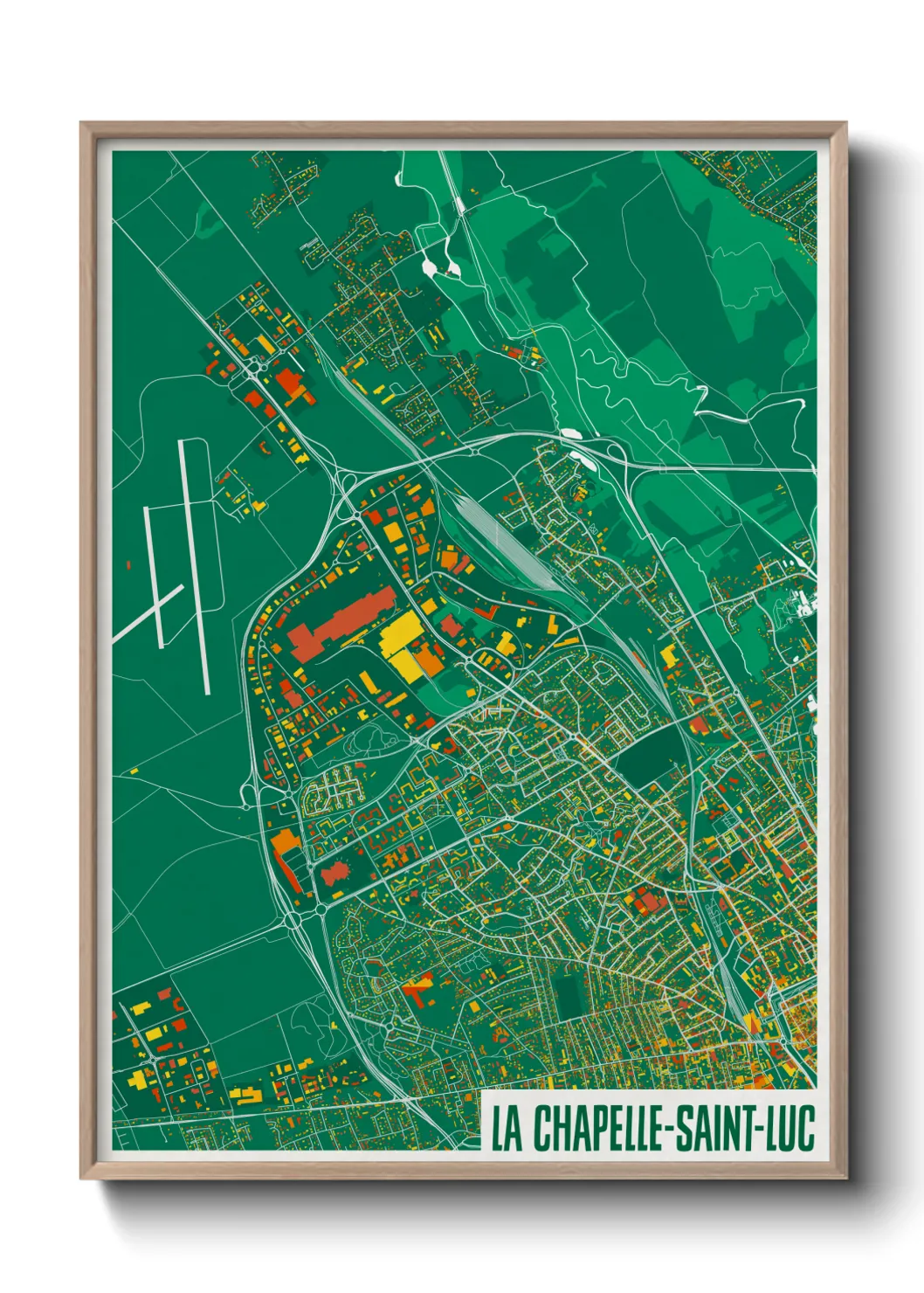 Un poster carteLa Chapelle-Saint-Luc