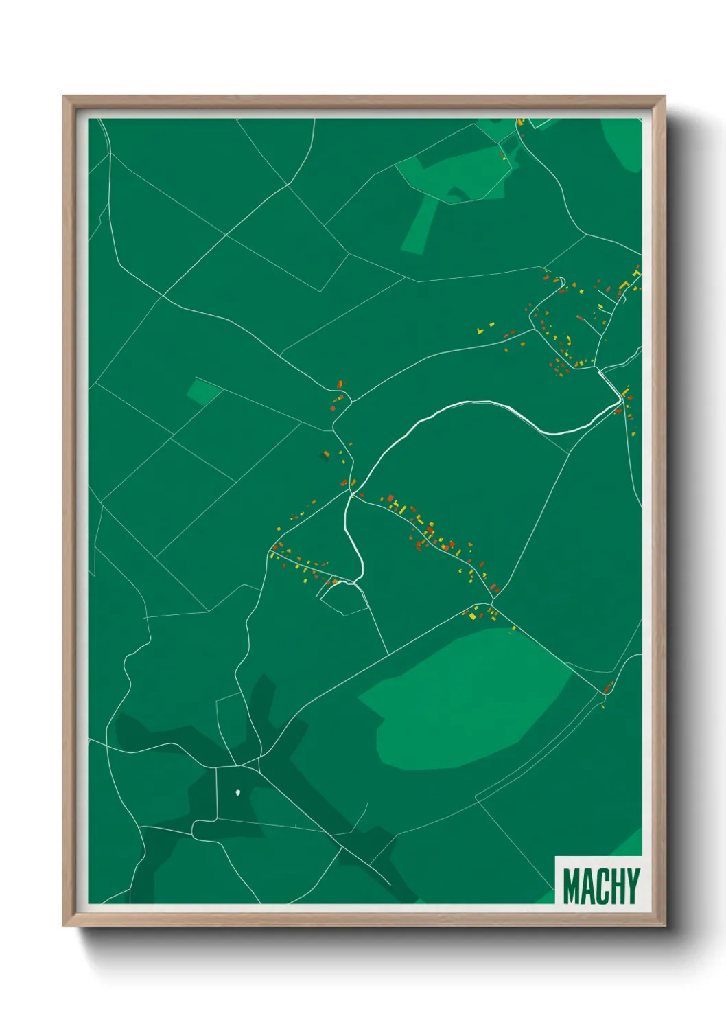 Une affiche de carte sur Machy