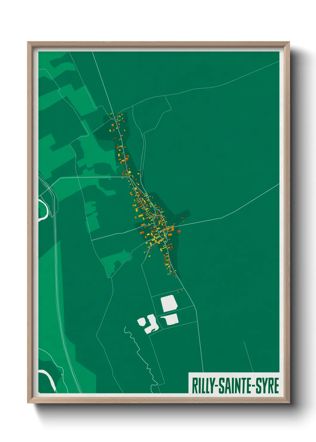 Un poster carteRilly-Sainte-Syre
