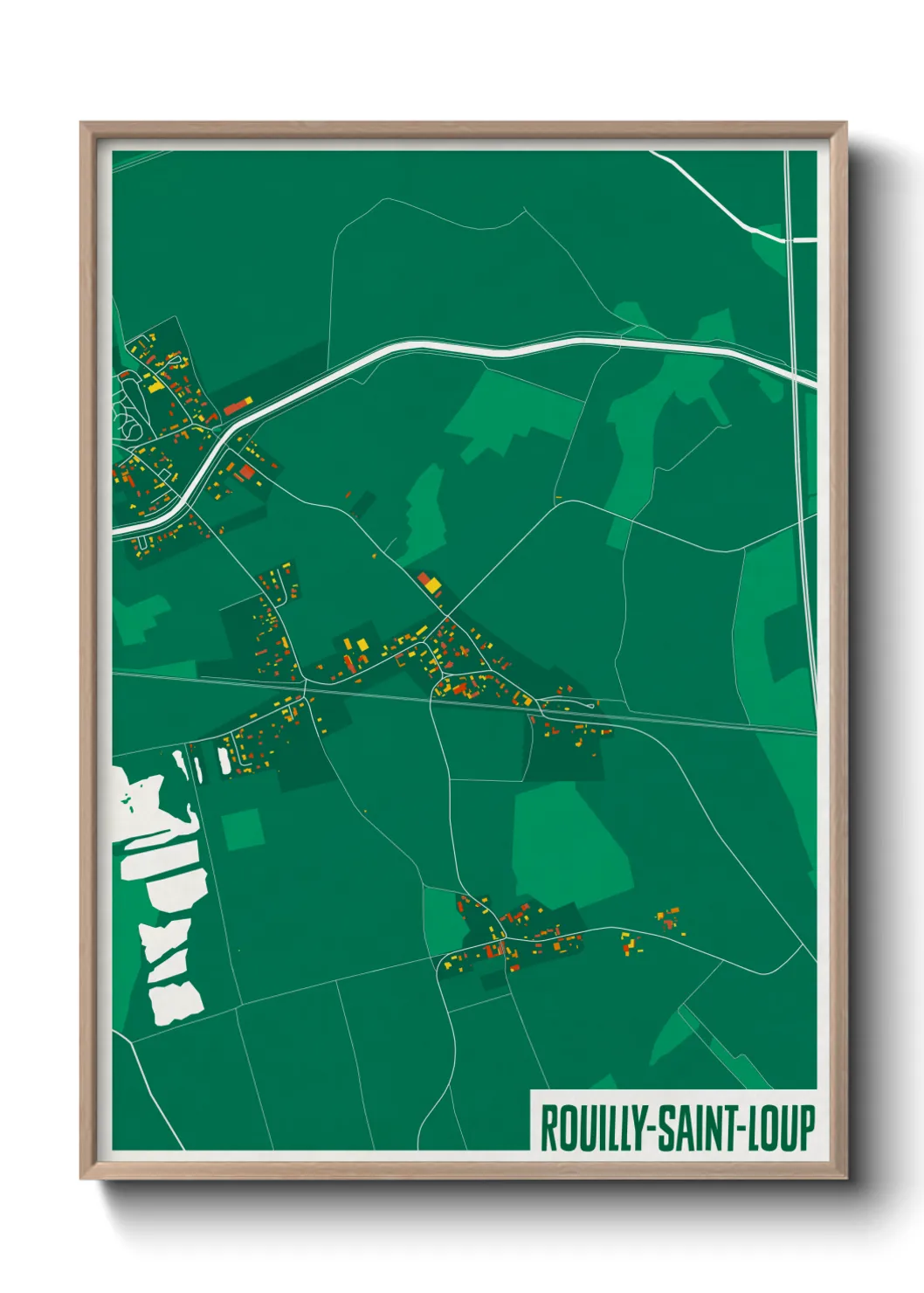 Un poster carteRouilly-Saint-Loup