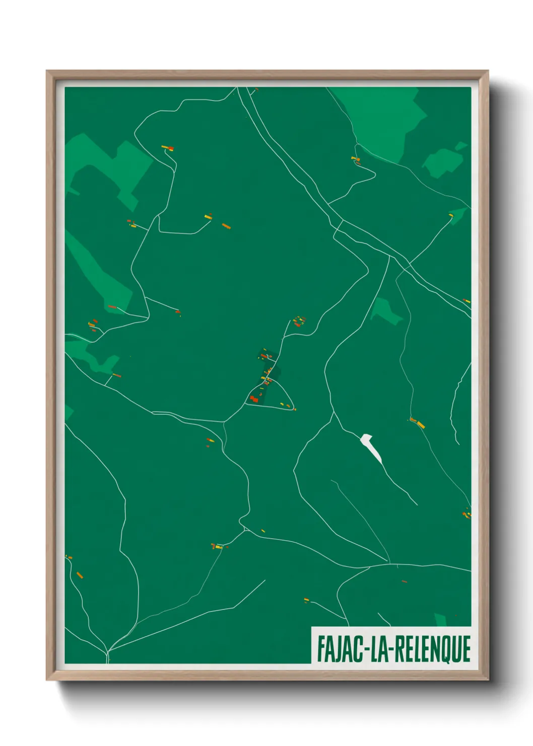 Un poster carteFajac-la-Relenque