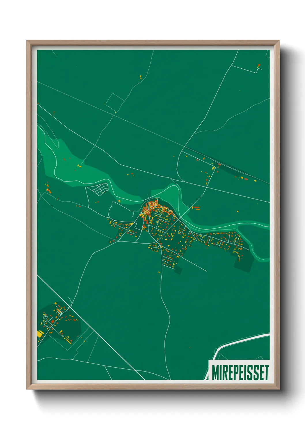 Une affiche de carte sur Mirepeisset