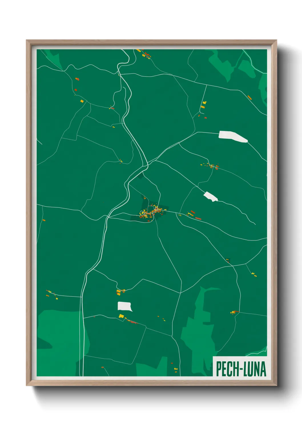 Une affiche de carte sur Pech-Luna