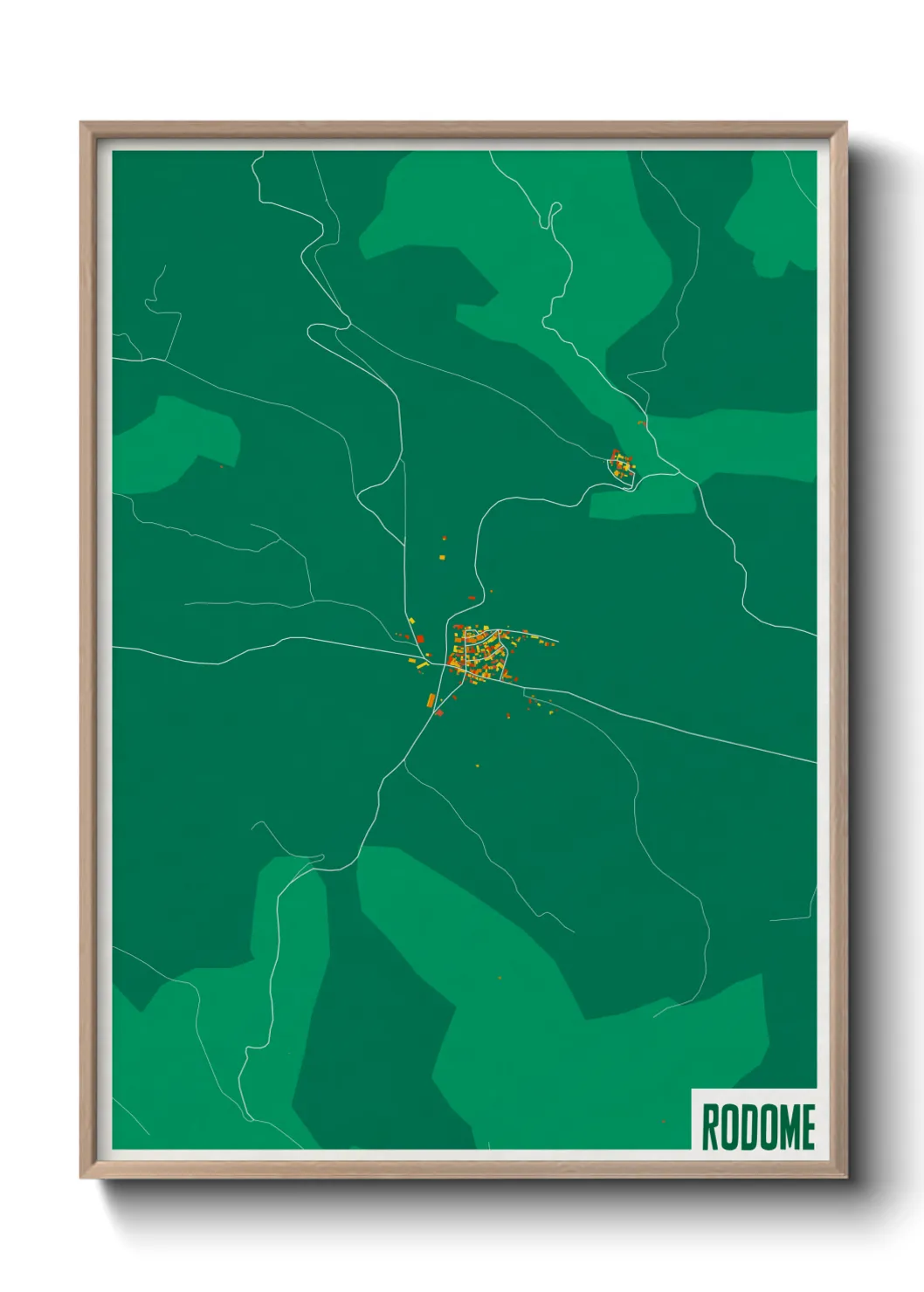 Une affiche de carte sur Rodome