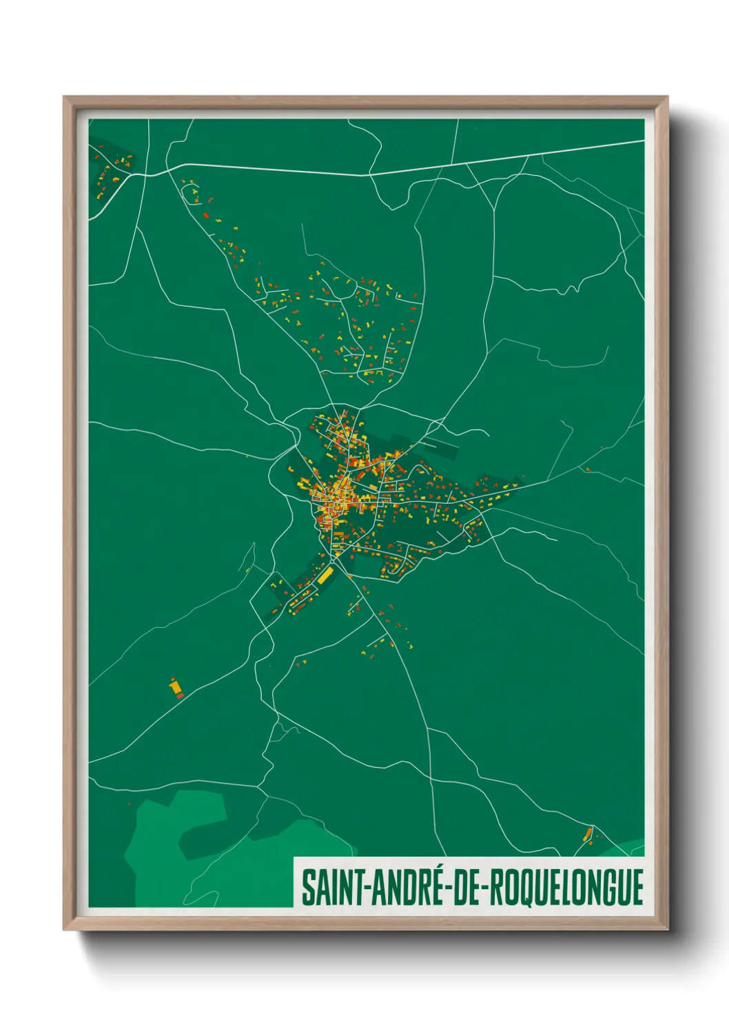 Un poster carteSaint-André-de-Roquelongue