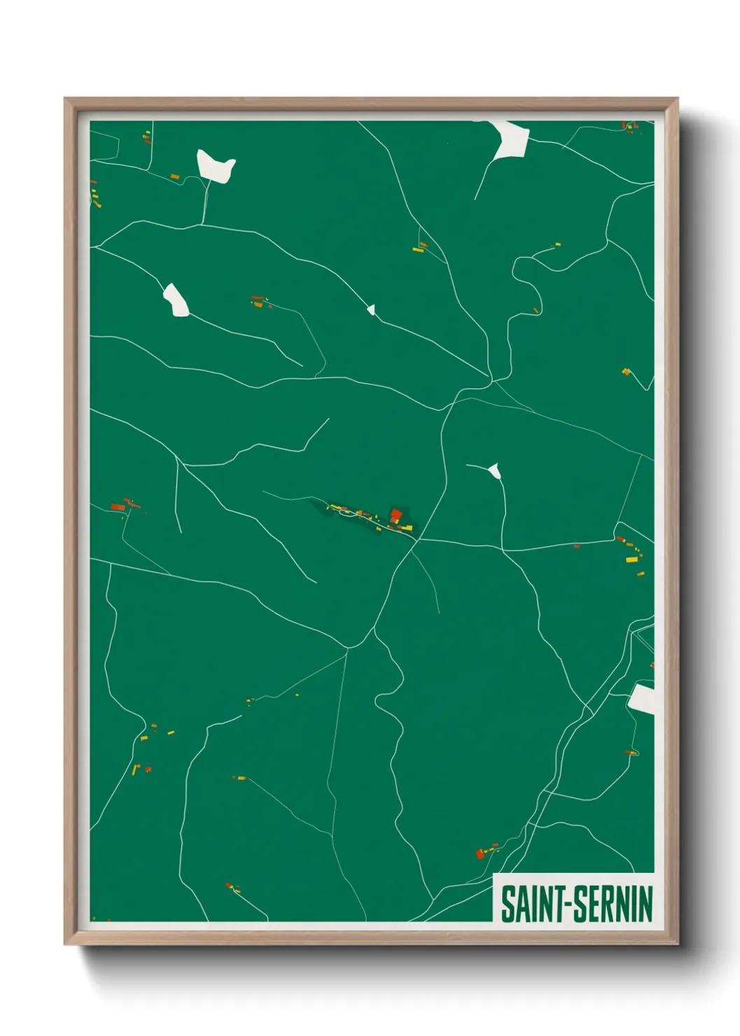 Un poster carteSaint-Sernin