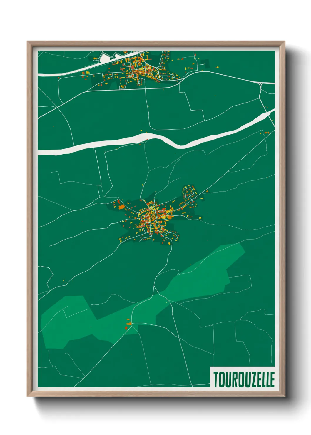 Une affiche de carte sur Tourouzelle