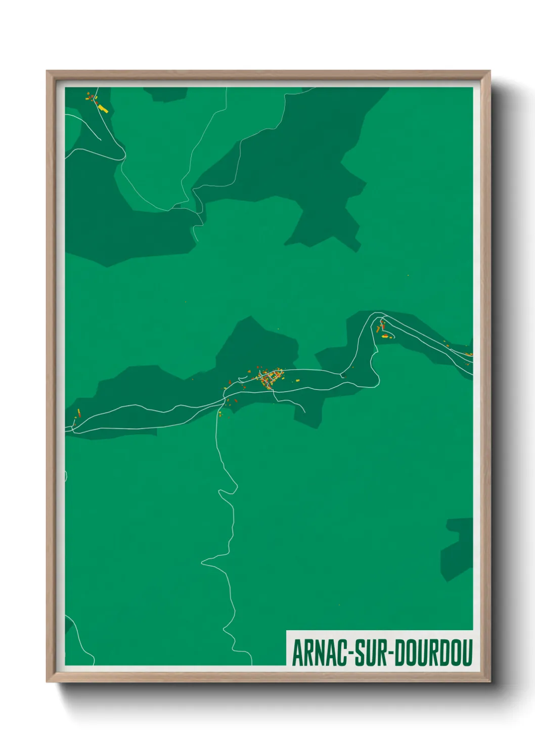 Un poster carteArnac-sur-Dourdou