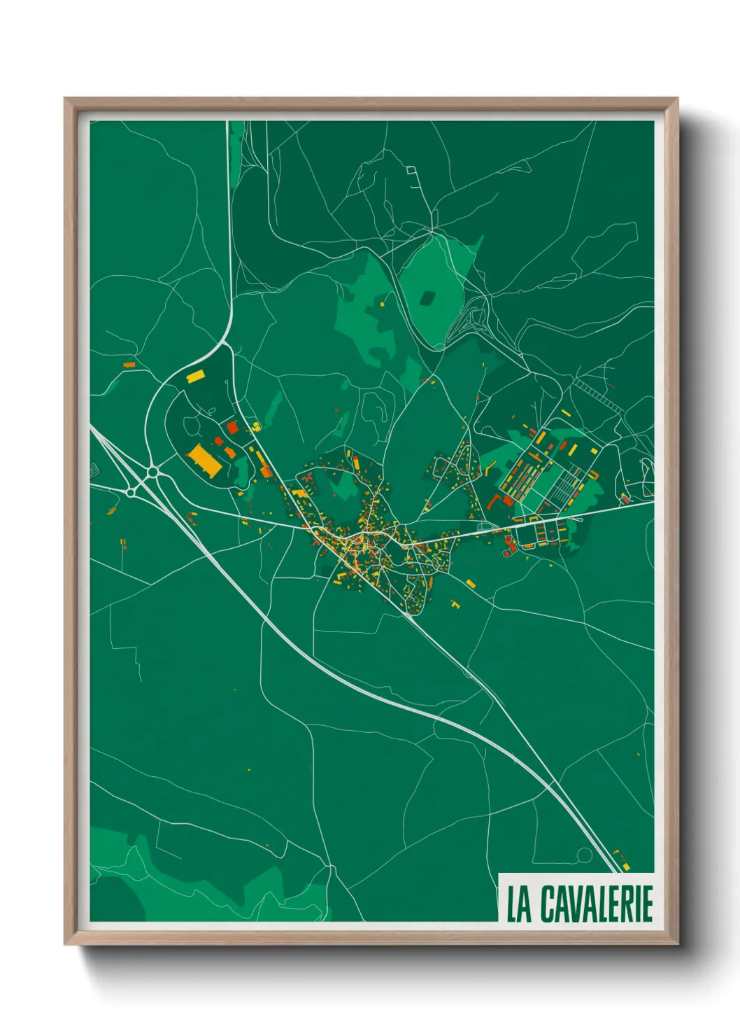 Une affiche de carte sur La Cavalerie
