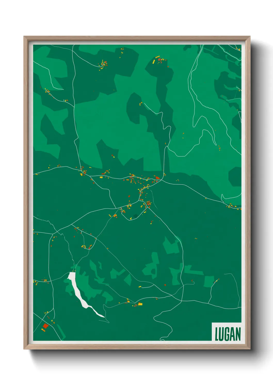 Un poster carteLugan