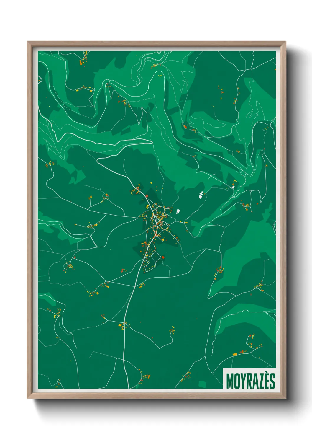 Une affiche de carte sur Moyrazès