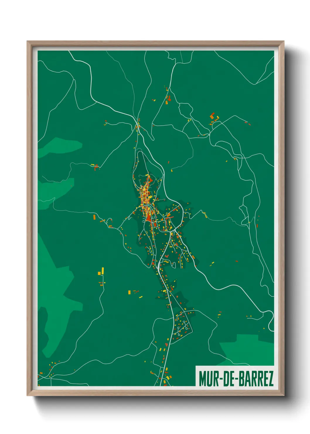 Un poster carteMur-de-Barrez