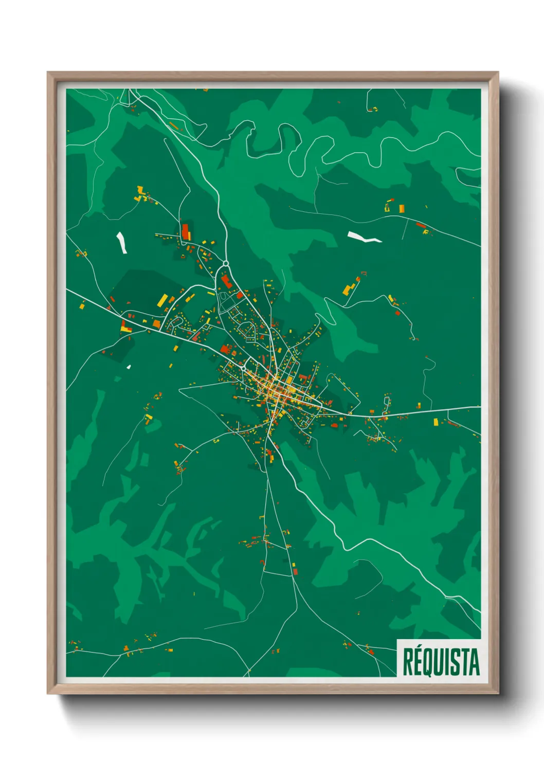 Une affiche de carte sur Réquista