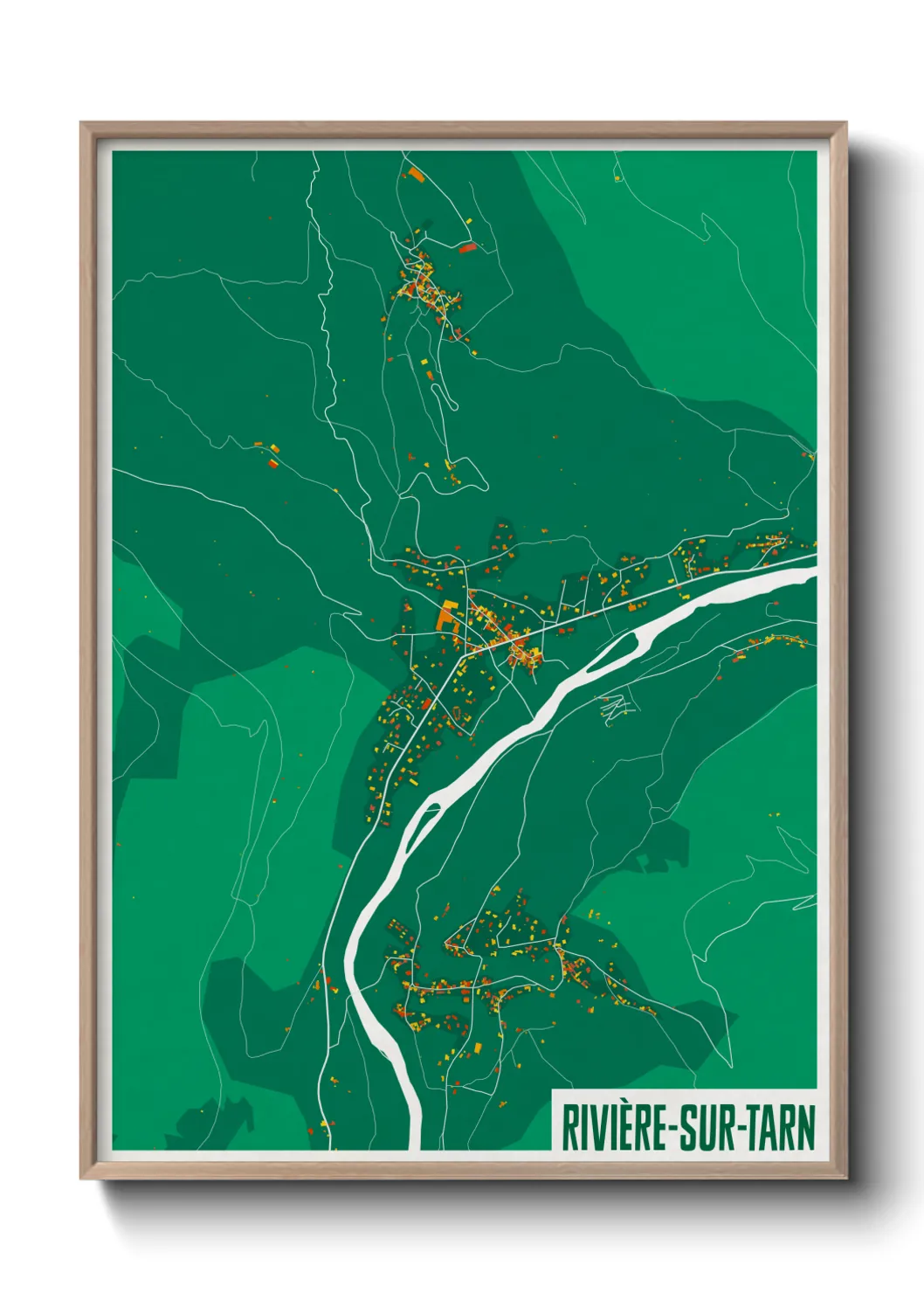 Un poster carteRivière-sur-Tarn